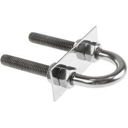 Рым-болт U-образный D13 мм, Lрез. 89 мм нерж (11409)